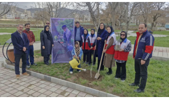 اجرای پویش کاشت «نهال امید» در مرکز کانون تویسرکان