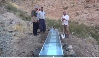 نصب آبشخور در مراتع روستای شادمانه نهاوند با هدف تأمین آب دام و حفاظت از مراتع