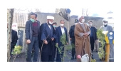مسجد باب الحوائج شهرهمدان  پیشگام در کاشت نهال در اولین روز هفته نهال هفته منابع طبیعی 