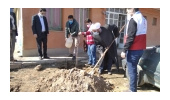 کاشت نهال به مناسبت روز درختکاری توسط اعضای جوان جمعیت هلال احمر شهرستان بهار