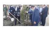 غرس نهال توسط اعضای شورای حفظ حقوق بیت المال در امور اراضی ومنابع طبیعی استان همدان در سومین روز هفته منابع طبیعی