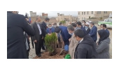 کاشت نهال در دانشگاه سیدجمال الدین اسدآبادی بمناسبت هفته منابع طبیعی