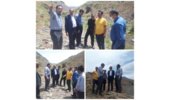 بازدید مدیر کل و معاون برنامه ریزی منابع طبیعی  و آبخیزداری استان همدان به همراه نماینده مردم رزن و درگزین از پروژ ه  های آبخیزداری 