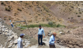بازدید از پروژه بند سنگی ملاتی روستای سنگرانکوه شهرستان درگزین 