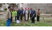 کاشت نهال در پارک ملت شهرستان اسدآباد