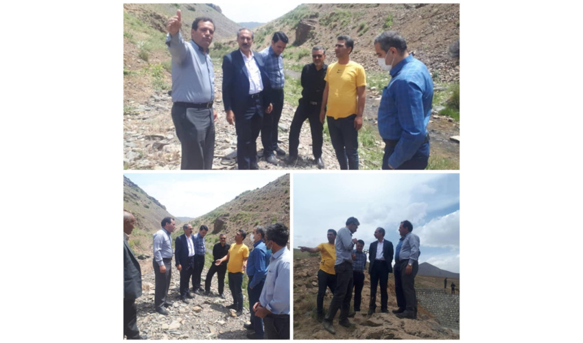 بازدید مدیر کل و معاون برنامه ریزی منابع طبیعی  و آبخیزداری استان همدان به همراه نماینده مردم رزن و درگزین از پروژ ه  های آبخیزداری 