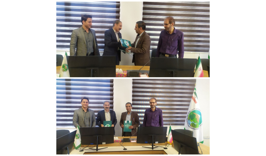 انعقاد تفاهم نامه  همکاری بین اداره کل منابع طبیعی و آبخیزداری  با سازمان  نظام مهندسی  کشاورزی  و منابع طبیعی استان همدان         