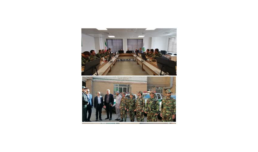 حضور فرمانده یگان حفاظت سازمان منابع طبیعی و آبخیزداری کشور در اداره کل منابع طبیعی و آبخیزداری استان همدان