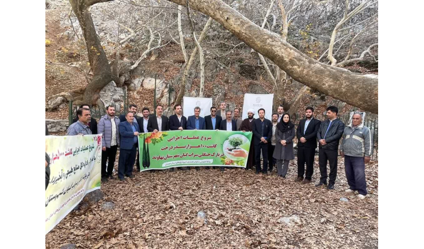  5000 نهال بلوط در پارک جنگلی گیان شهرستان نهاوند کاشته می شود