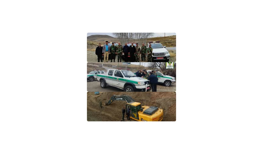 اجرای گشت مشترک پیشگیری و برخورد با برداشت غیر مجاز  سنگ سیلیس  در شهرستان ملایر