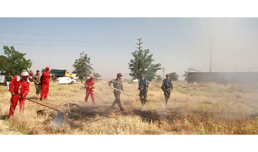 صد هکتار از مراتع اسدآباد طعمه آتش شد