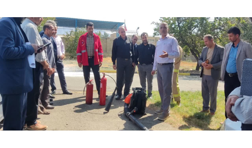 مانور پیشگیری و اطفا حریق در سامن