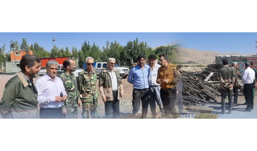  بازدید از محل های دپوی چوب شهرستان نهاوند