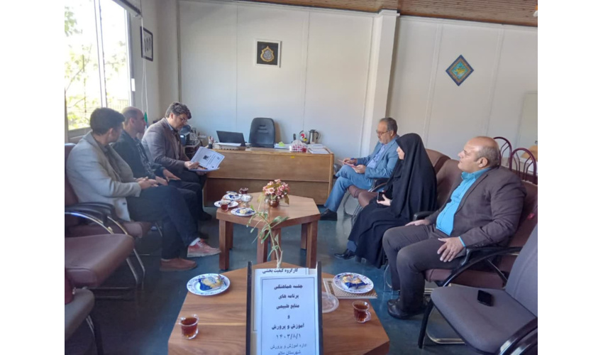  جلسه هماهنگی اجرای تفاهم نامه طرح مردمی  با آموزش و پرورش ملایر