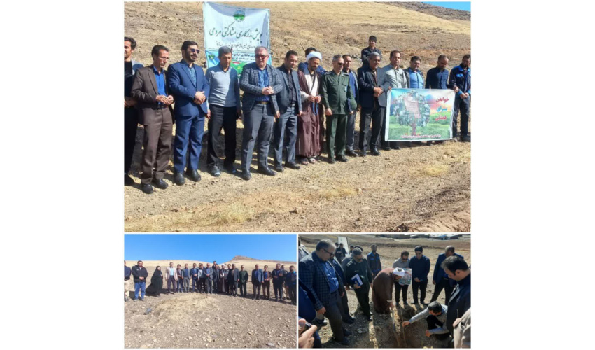 پویش نهالکاری به مناسبت هفته کتاب وکتابخوانی و هفته بسیج در اسدآباد