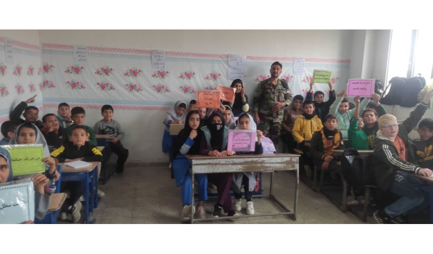 برگزاری کلاس آموزشی، ترویجی همیار طبیعت در روستای عبدالمومن شهرستان کبودراهنگ