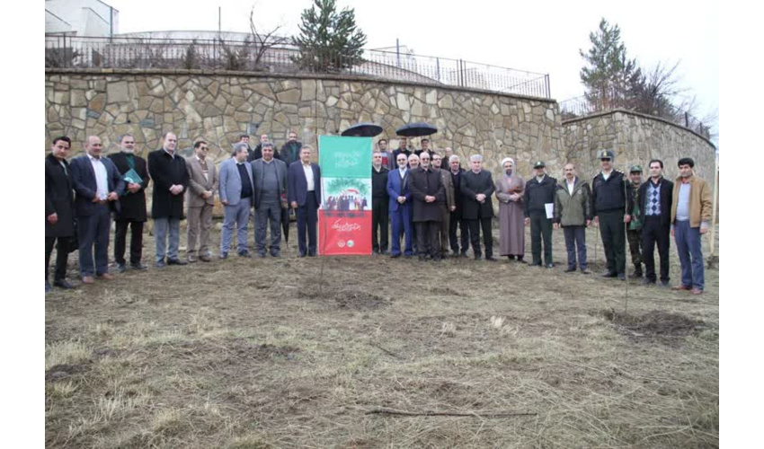 کاشت نهال توسط اعضا شورای حفظ حقوق بیت المال استان همدان