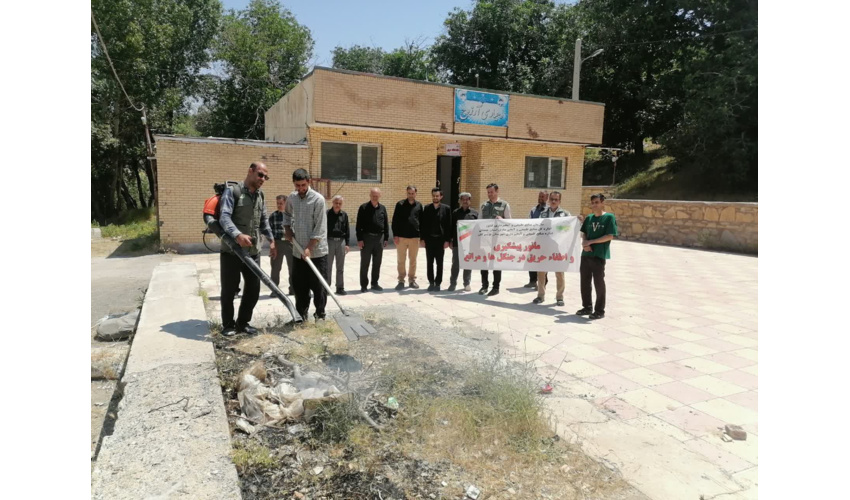برگزاری مانور اطفای حریق در روستای آرزوج تویسرکان