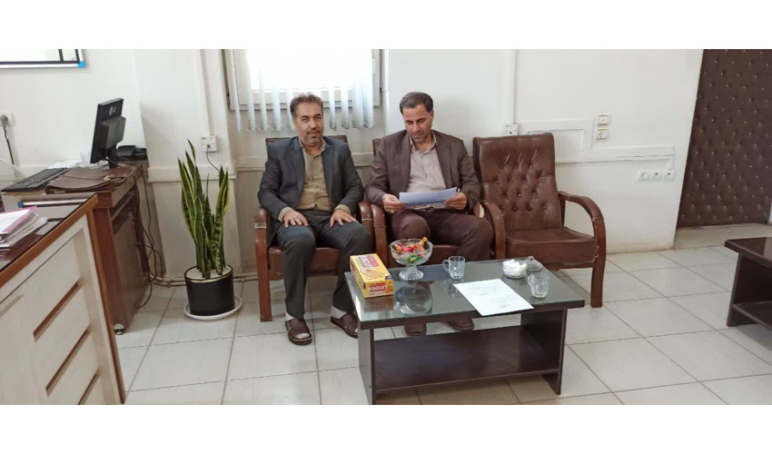 دیدار رئیس اداره منابع طبیعی و آبخیزداری تویسرکان با دادستان شهرستان
