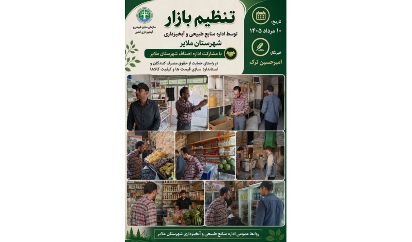 بازرسی از واحدهای اقتصادی ملایر با هدف صیانت از حقوق مصرف‌کنندگان