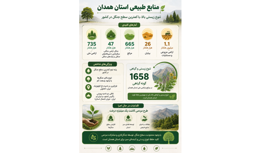 حوزه جنگل استان همدان